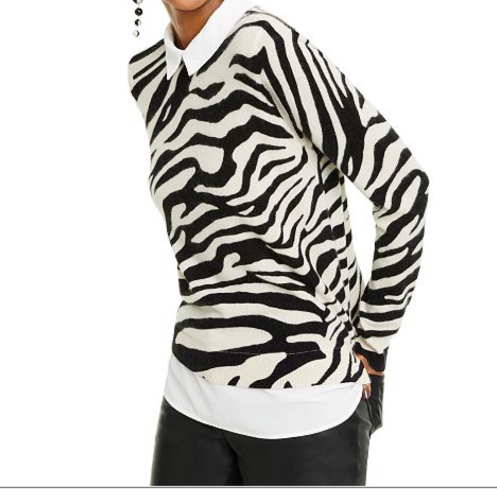 The limited zebra print sweater cotton